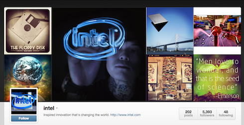 Intel Instagram